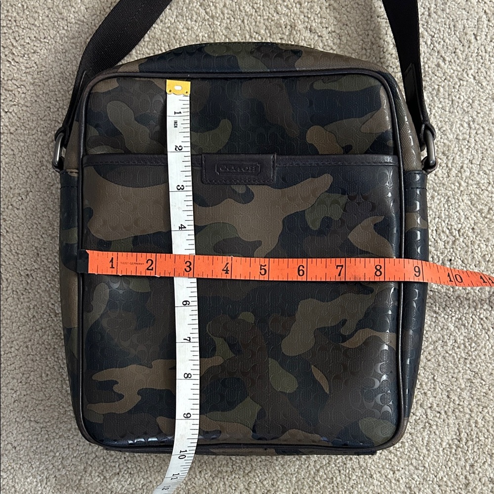 Coach Camouflage Heritage Crossbody Messenger Bag - Green/Brown - Picture 15 of 16